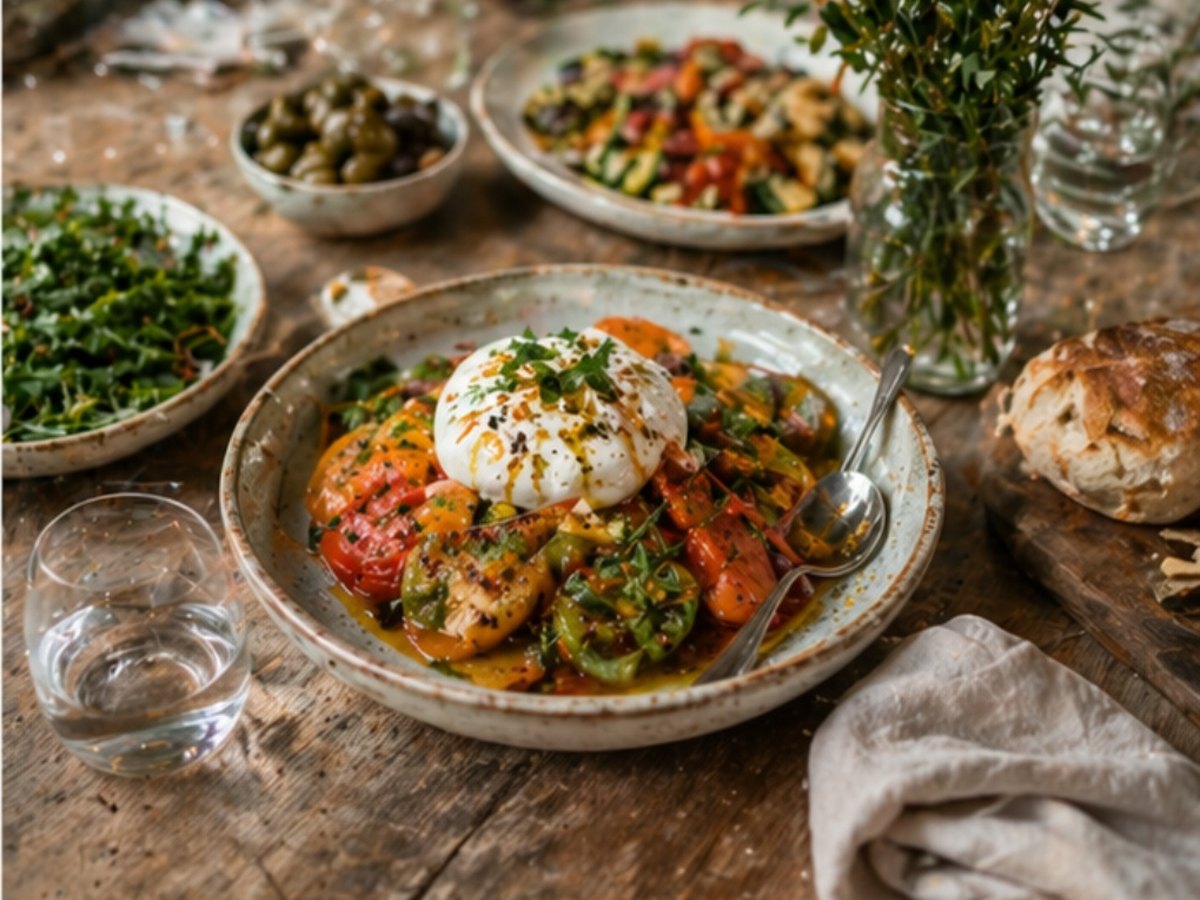 Seasonal catering plate