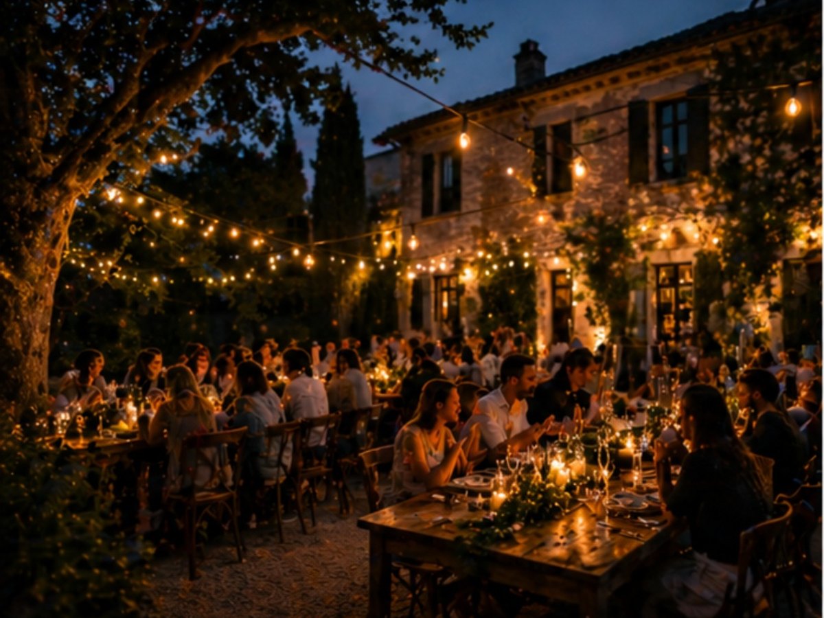 Candlelit dining event